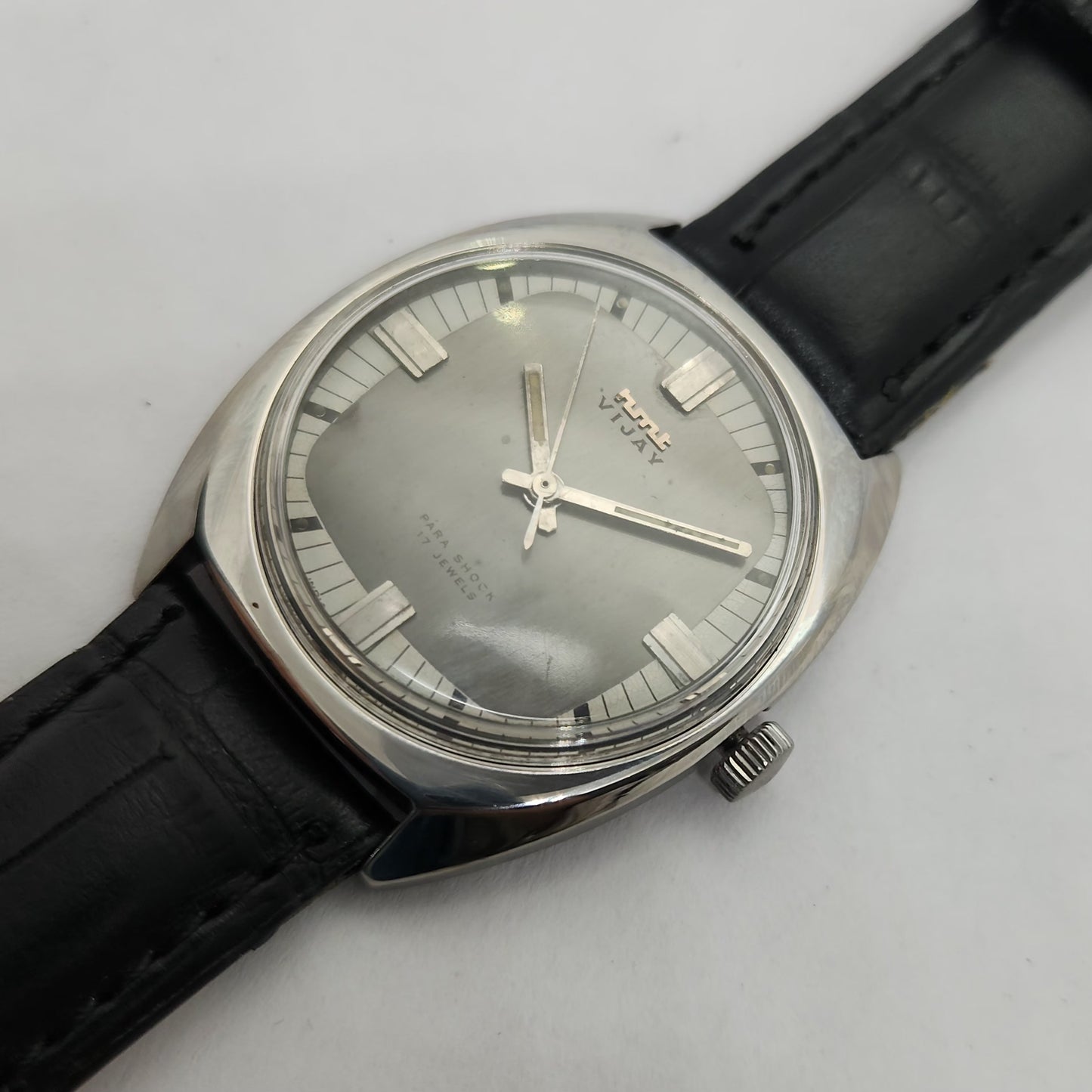Vintage Original HMT Vijay Hand Winding 17 Jewels White Face Men's Wrist Watch OG259