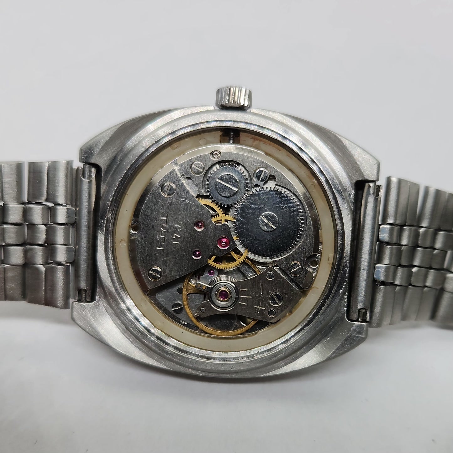 Vintage Original HMT Chethan Hand Winding 17 Jewels Gold  Face Men's Wrist Watch OG260
