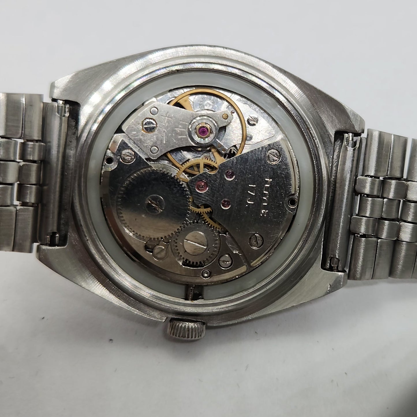 Vintage Original HMT Ashok Hand Winding 17 Jewels Black Face Men's Wrist Watch OG261