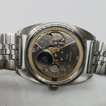 Vintage Original HMT Vijay Hand Winding 17 Jewels Gold Face Men's Wrist Watch OG262