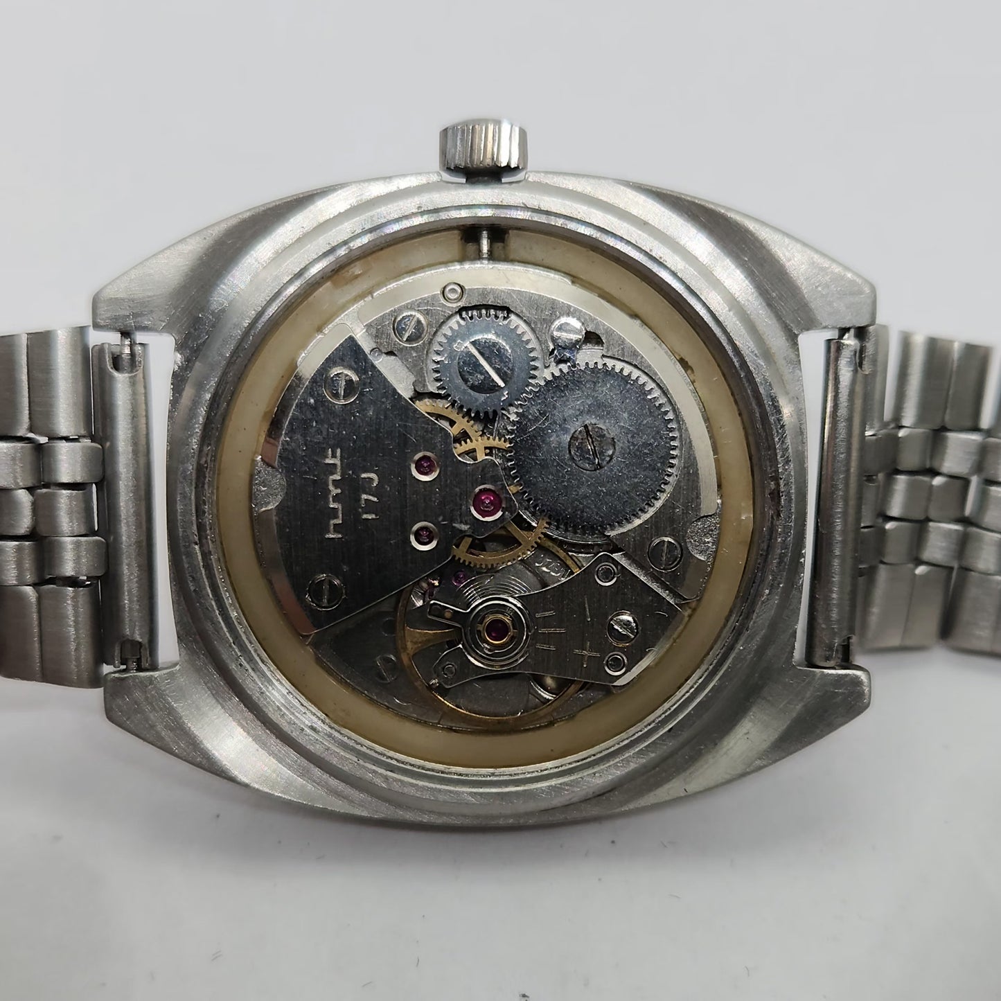 Vintage Original HMT Vijay Hand Winding 17 Jewels Gold Face Men's Wrist Watch OG263