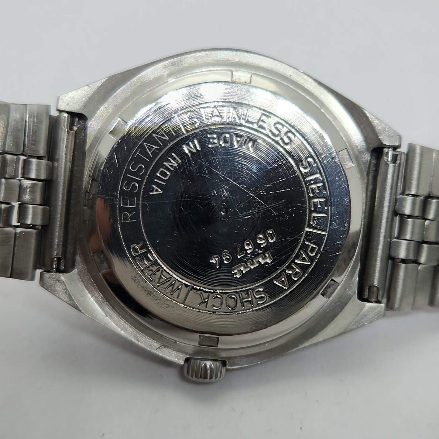 Vintage Original HMT Maurya Hand Winding 17 Jewels Gold Face Men's Wrist Watch OG265