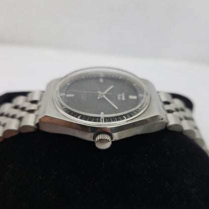 Vintage Original HMT Rohit Hand Winding 17 Jewels Black Face Men's Wrist Watch OG269