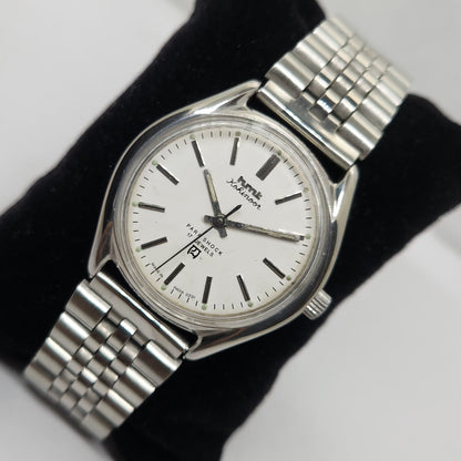 Vintage Original HMT Kohinoor Hand Winding 17 Jewels White Face Men's Wrist Watch OG271