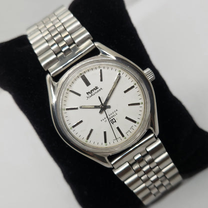 Vintage Original HMT Kohinoor Hand Winding 17 Jewels White Face Men's Wrist Watch OG271
