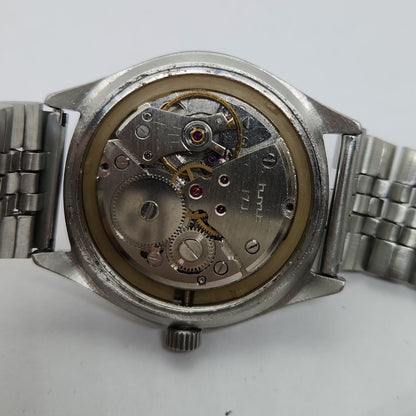 Vintage Original HMT Kohinoor Hand Winding 17 Jewels White Face Men's Wrist Watch OG271