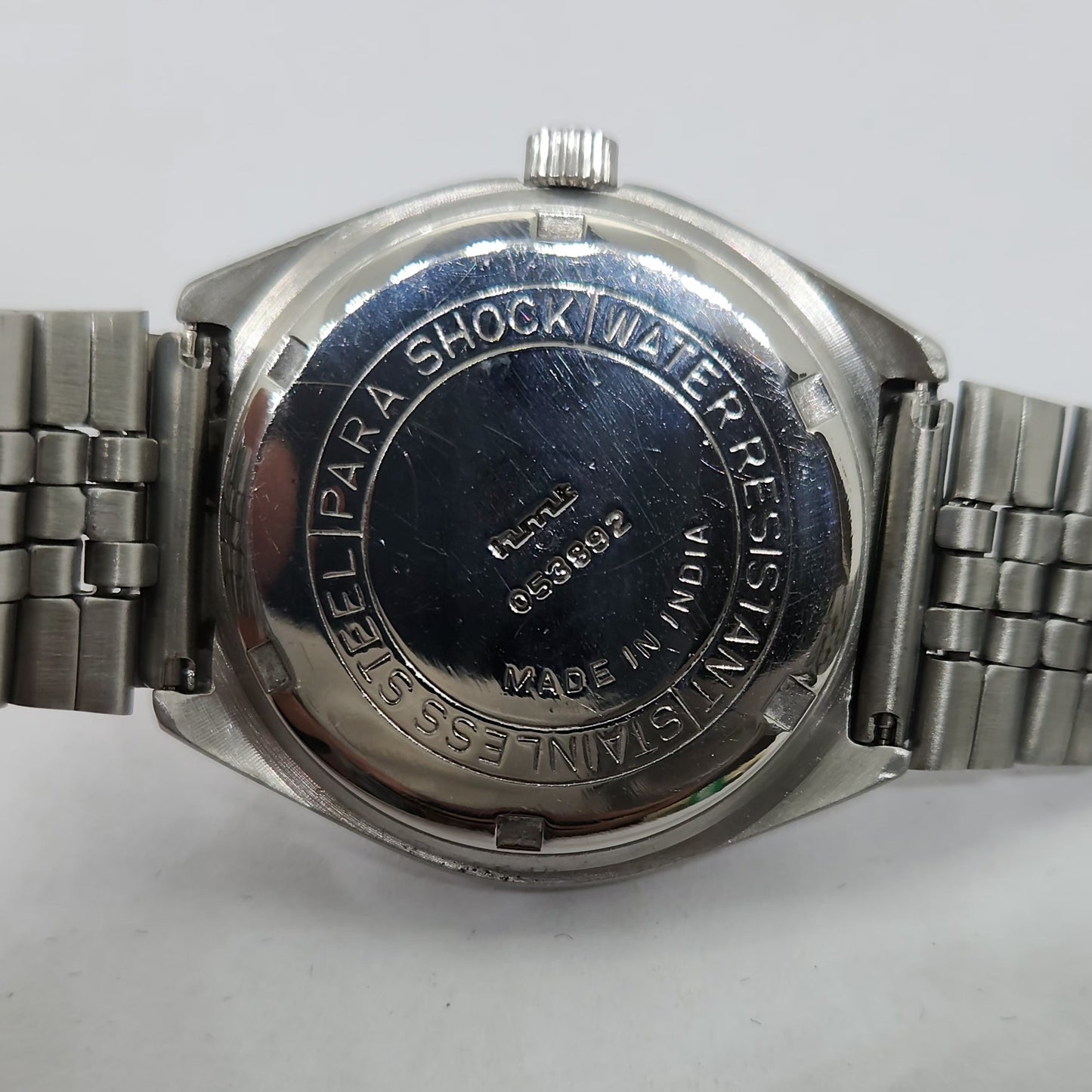 Vintage Original HMT Chetak Hand Winding 17 Jewels Silver Face Men's Wrist Watch OG272