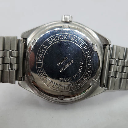 Vintage Original HMT Chetak Hand Winding 17 Jewels Silver Face Men's Wrist Watch OG272