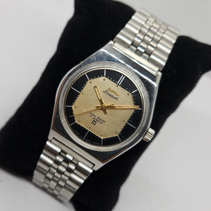 Vintage Original HMT Deepak Hand Winding 17 Jewels Gold Face Men's Wrist Watch OG273
