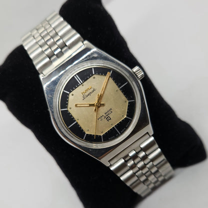 Vintage Original HMT Deepak Hand Winding 17 Jewels Gold Face Men's Wrist Watch OG273