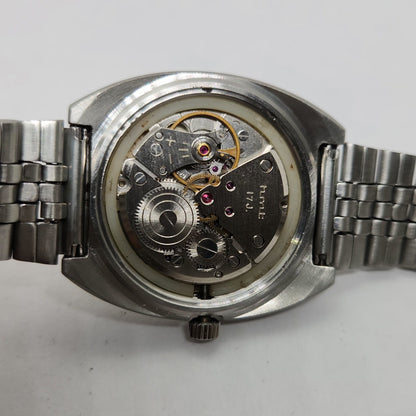 Vintage Original HMT Chethan Hand Winding 17 Jewels Gold Face Men's Wrist Watch OG274
