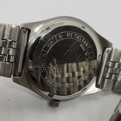 Vintage Original HMT Sandeep Hand Winding 17 Jewels Black Face Men's Wrist Watch OG275