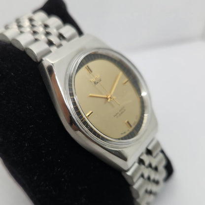 Vintage Original HMT Rohit Hand Winding 17 Jewels Gold Face Men's Wrist Watch OG276