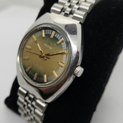 Vintage Original HMT Chirag Hand Winding 17 Jewels Gold Face Men's Wrist Watch OG277