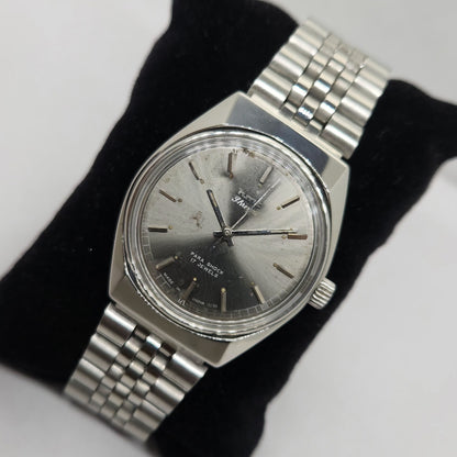 Vintage Original HMT Shreyas Hand Winding 17 Jewels Silver Face Men's Wrist Watch OG279