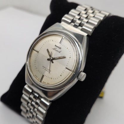 Vintage Original HMT Akarsh Hand Winding 17 Jewels Off White Face Men's Wrist Watch OG281