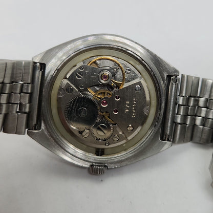 Vintage Original HMT Maurya Hand Winding 17 Jewels Gold Face Men's Wrist Watch OG282