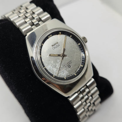 Vintage Original HMT Chetak Hand Winding 17 Jewels Silver Face Men's Wrist Watch OG284