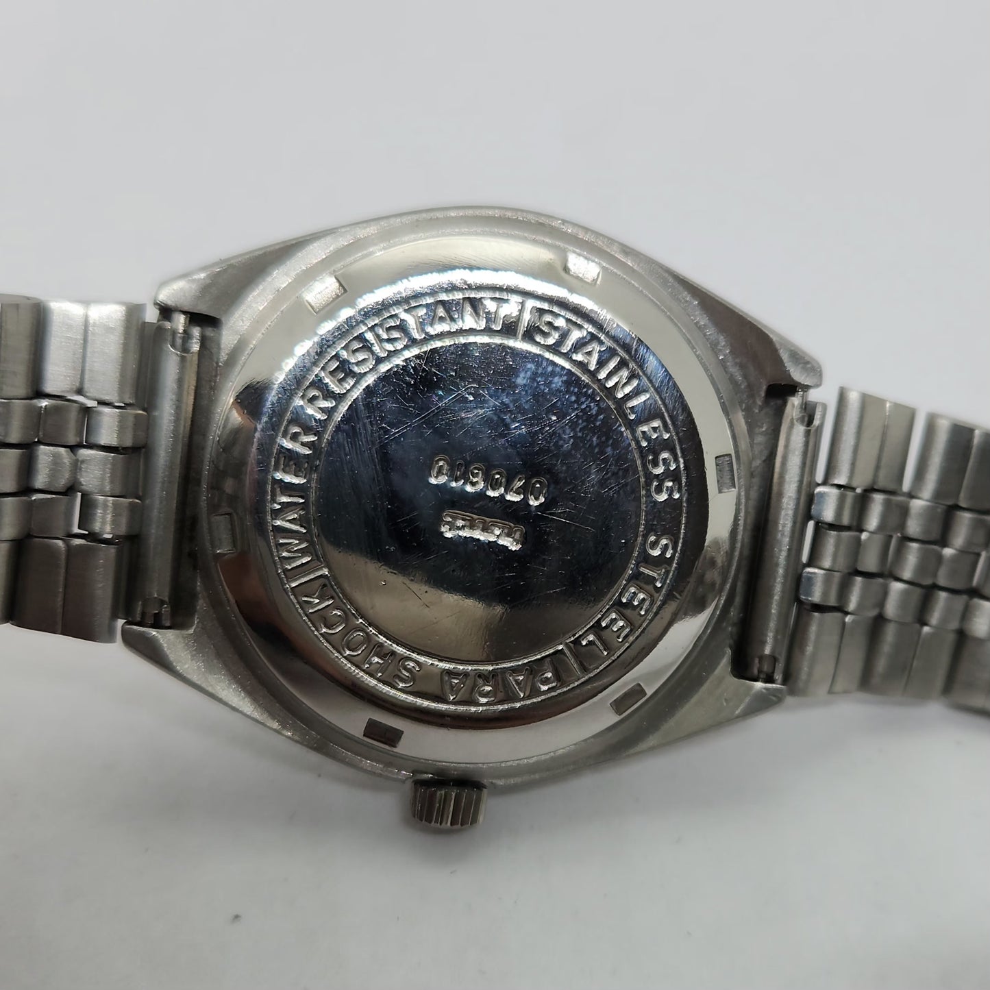 Vintage Original HMT Chetak Hand Winding 17 Jewels Silver Face Men's Wrist Watch OG284