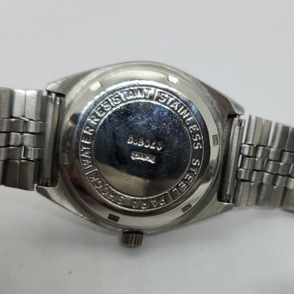Vintage Original HMT Chetak Hand Winding 17 Jewels Silver Face Men's Wrist Watch OG284