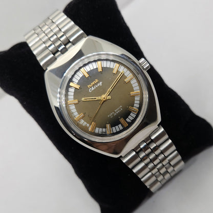 Vintage Original HMT Chirag Hand Winding 17 Jewels Gold Face Men's Wrist Watch OG285