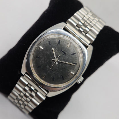 Vintage Original HMT Vijay Hand Winding 17 Jewels Black Face Men's Wrist Watch OG286