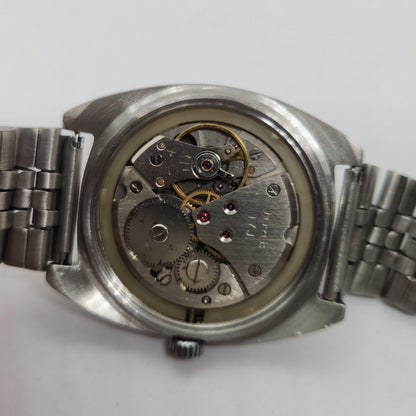 Vintage Original HMT Vijay Hand Winding 17 Jewels Black Face Men's Wrist Watch OG286