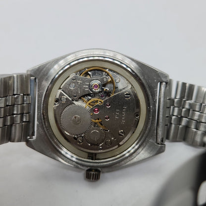 Vintage Original HMT Sandeep Hand Winding 17 Jewels Black Face Men's Wrist Watch OG288