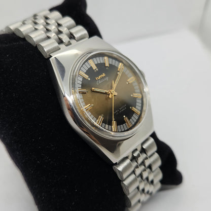 Vintage Original HMT Chirag Hand Winding 17 Jewels Brown Face Men's Wrist Watch OG289