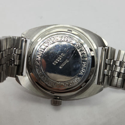 Vintage Original HMT Vijay Hand Winding 17 Jewels Silver Face Men's Wrist Watch OG290