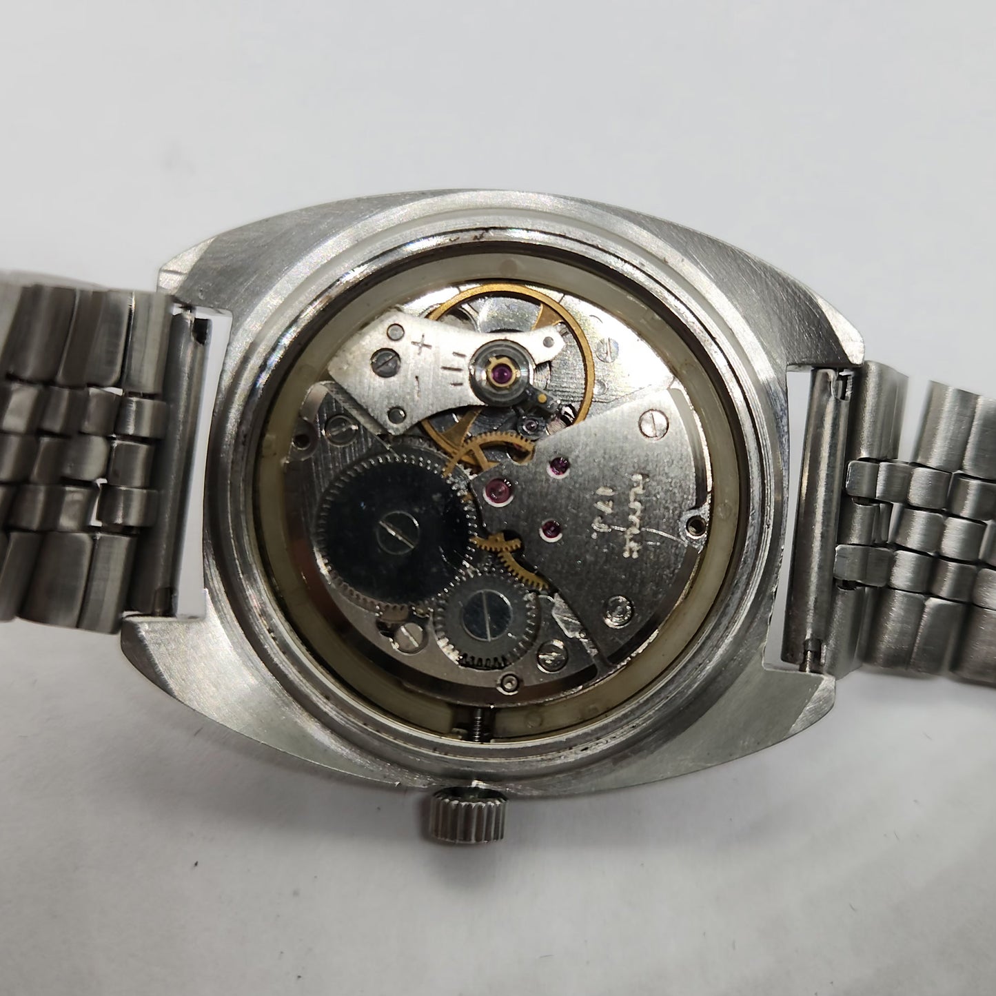 Vintage Original HMT Vijay Hand Winding 17 Jewels Silver Face Men's Wrist Watch OG290