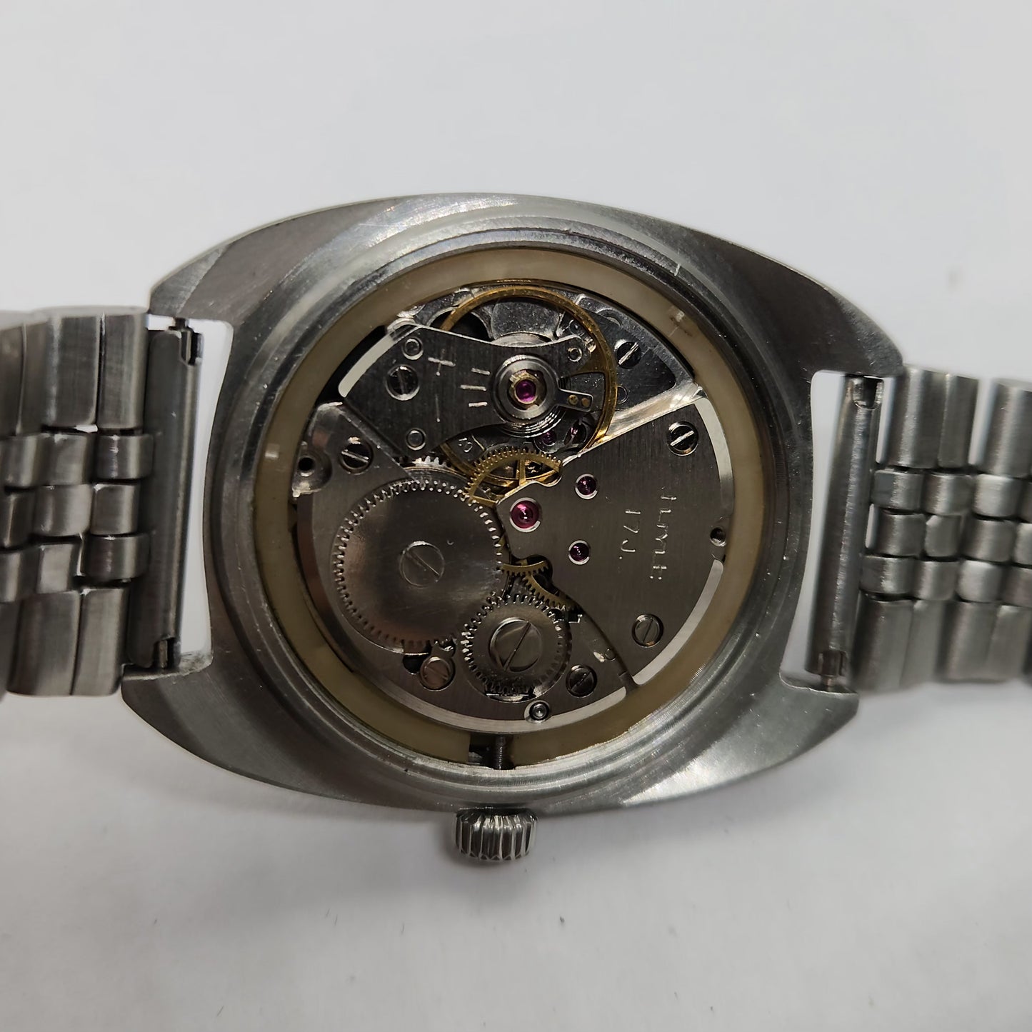 Vintage Original HMT Kohinoor Hand Winding 17 Jewels black Face Men's Wrist Watch OG293