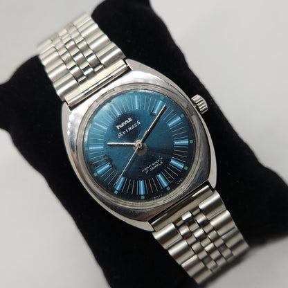 Vintage Original HMT Avinash Hand Winding 17 Jewels Bluye Face Men's Wrist Watch OG294