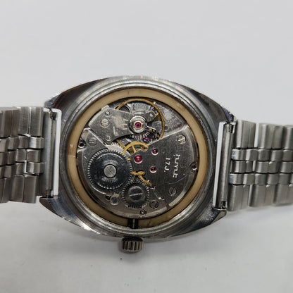 Vintage Original HMT Avinash Hand Winding 17 Jewels Bluye Face Men's Wrist Watch OG294