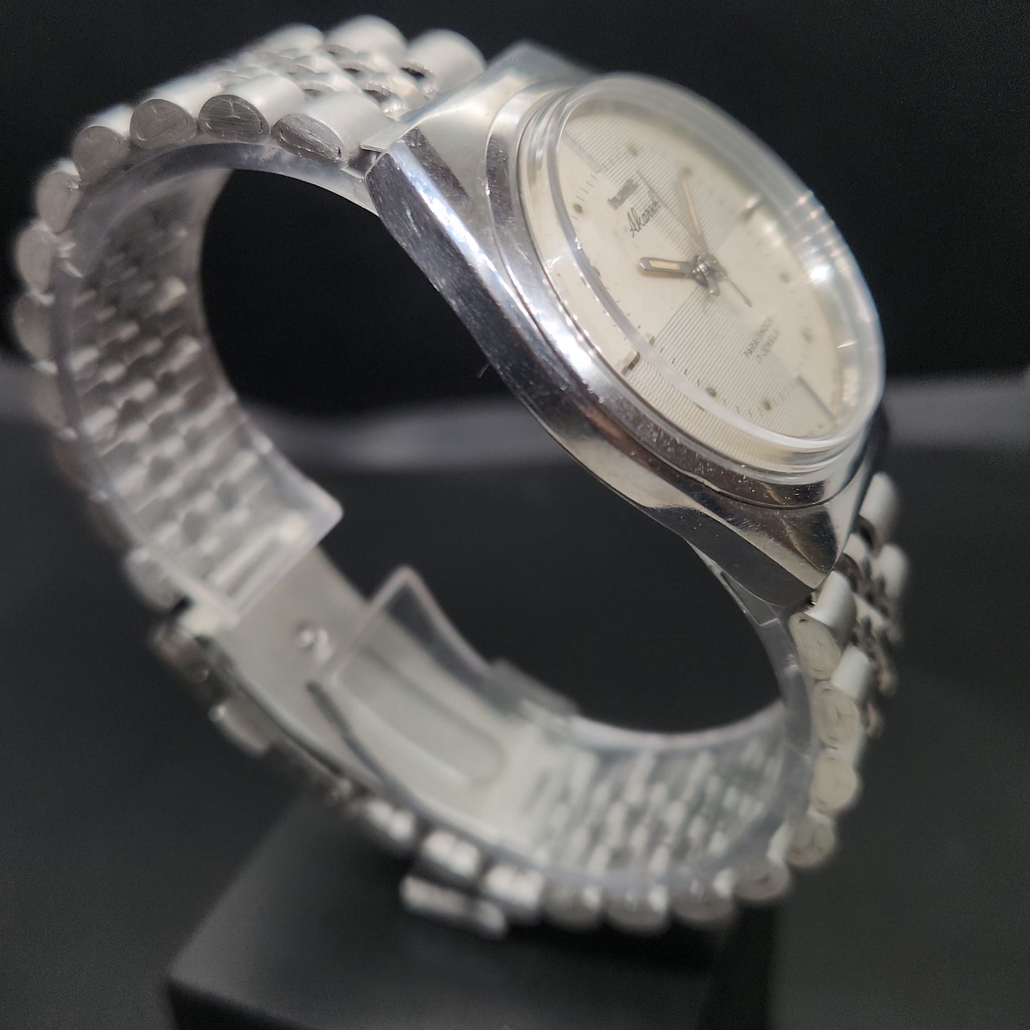 Vintage Original HMT Akarsh Hand Winding 17 Jewels Silver Face Men's Wrist Watch OG295