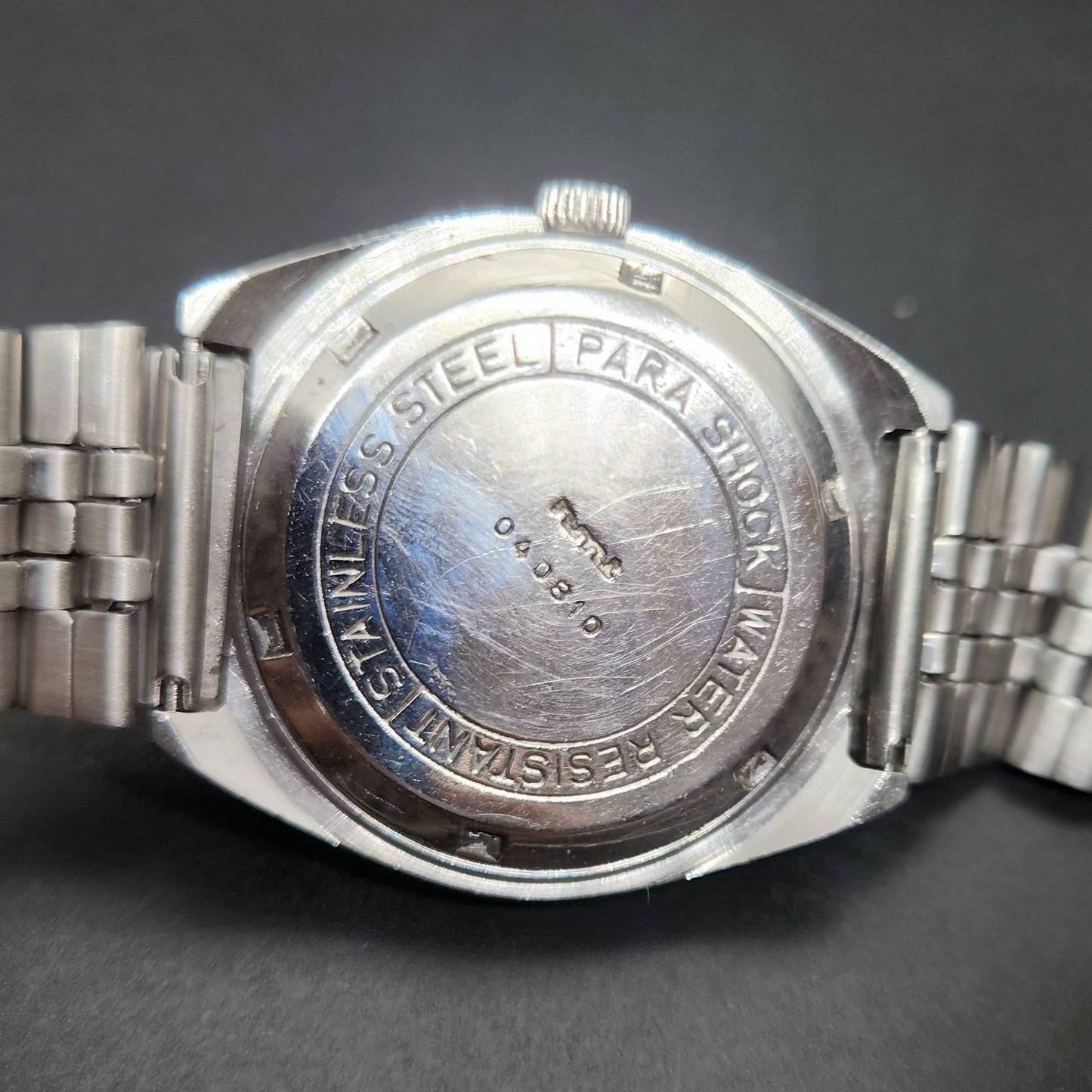 Vintage Original HMT Akarsh Hand Winding 17 Jewels Silver Face Men's Wrist Watch OG295