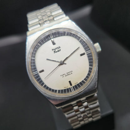 Vintage Original HMT Rohit Hand Winding 17 Jewels Off White Face Men's Wrist Watch OG296