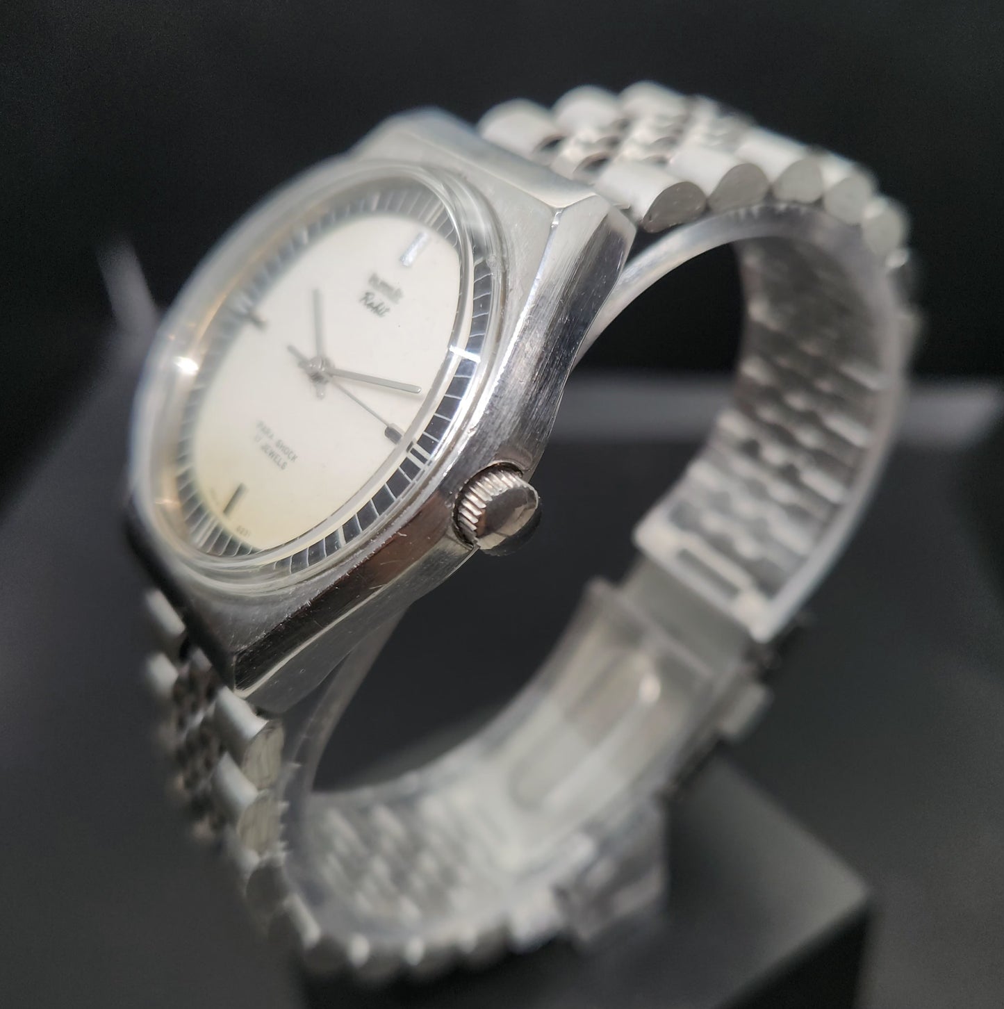Vintage Original HMT Rohit Hand Winding 17 Jewels Off White Face Men's Wrist Watch OG296