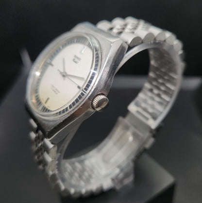Vintage Original HMT Rohit Hand Winding 17 Jewels Off White Face Men's Wrist Watch OG296