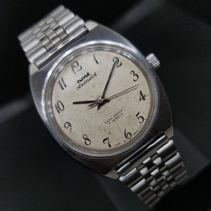 Vintage Original HMT Avinash Hand Winding 17 Jewels Cream Face Men's Wrist Watch OG298