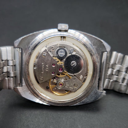 Vintage Original HMT Avinash Hand Winding 17 Jewels Cream Face Men's Wrist Watch OG298
