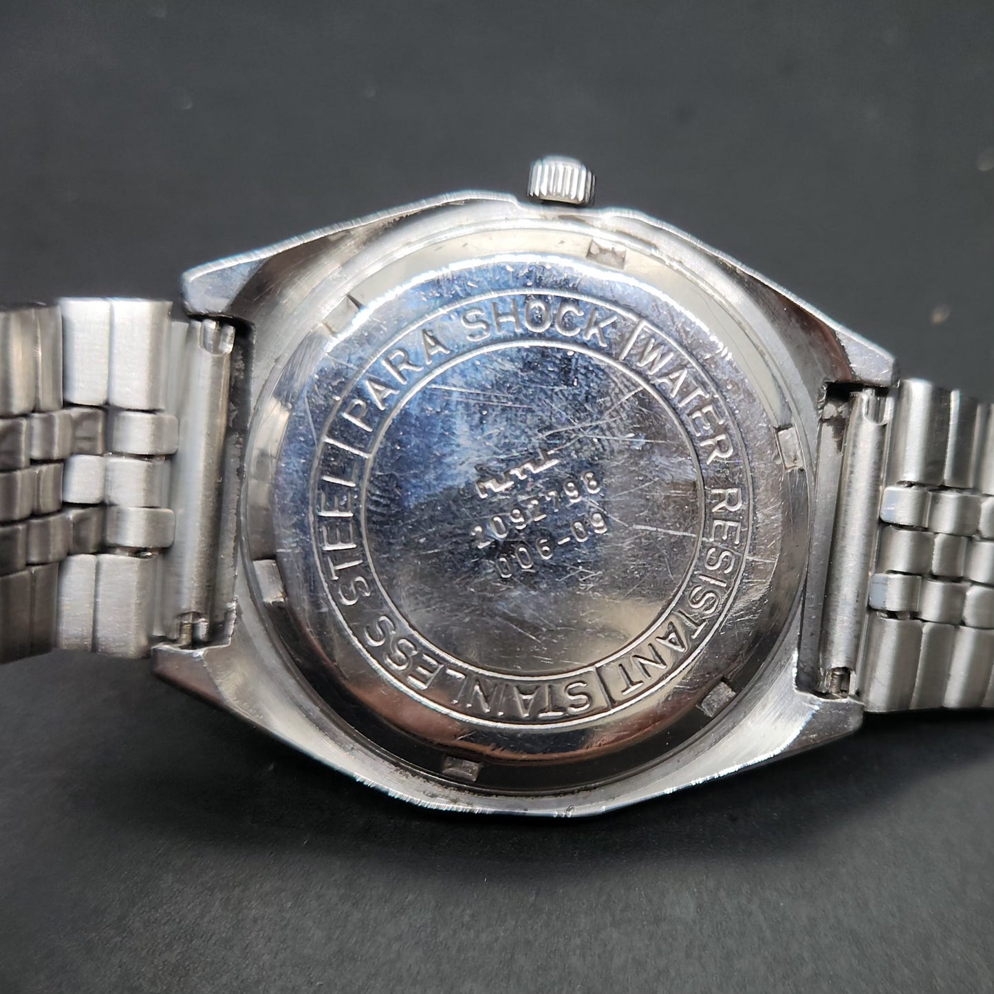 Vintage Original HMT Kohinoor Hand Winding 17 Jewels Blue Face Men's Wrist Watch OG2300