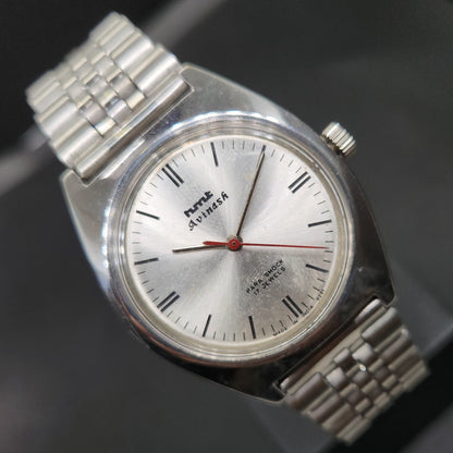 Vintage Original HMT Avinash Hand Winding 17 Jewels Silver Face Men's Wrist Watch OG301