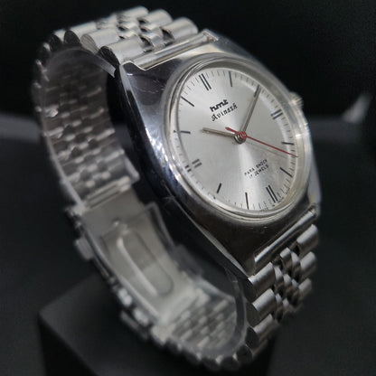 Vintage Original HMT Avinash Hand Winding 17 Jewels Silver Face Men's Wrist Watch OG301