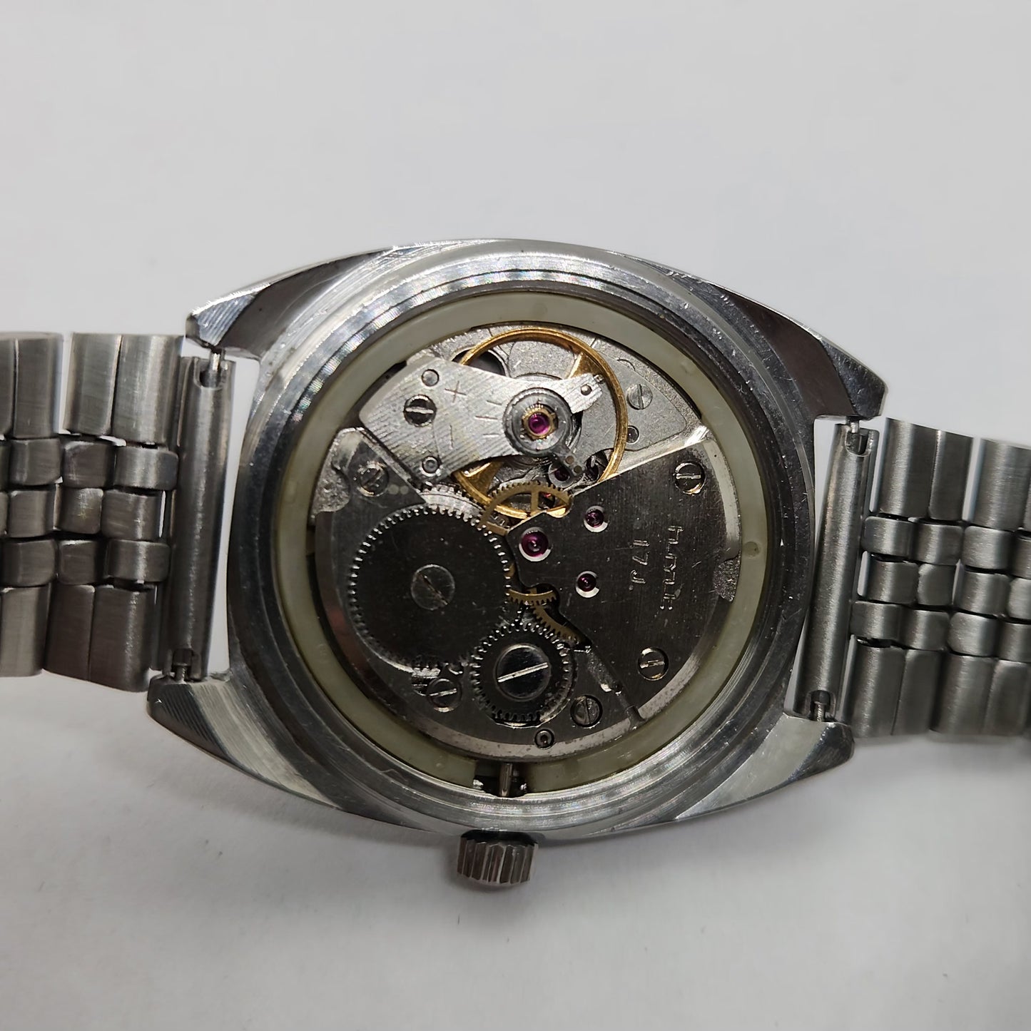 Vintage Original HMT Avinash Hand Winding 17 Jewels Blue Face Men's Wrist Watch OG302