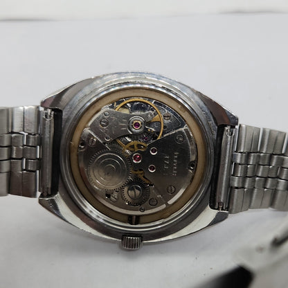 Vintage Original HMT Chethan Hand Winding 17 Jewels Gold Face Men's Wrist Watch OG303