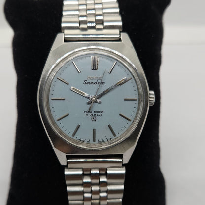 Vintage Original HMT Sandeep Hand Winding 17 Jewels Grey Face Men's Wrist Watch OG304