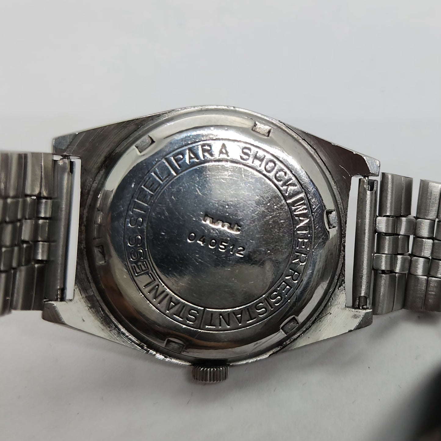 Vintage Original HMT Sandeep Hand Winding 17 Jewels Grey Face Men's Wrist Watch OG304