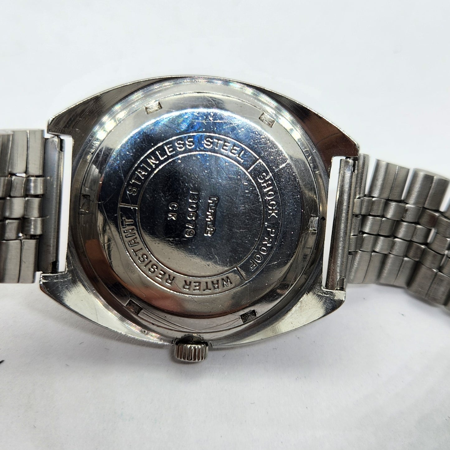 Vintage Original HMT Kohinoor Hand Winding 17 Jewels Off White Face Men's Wrist Watch OG305