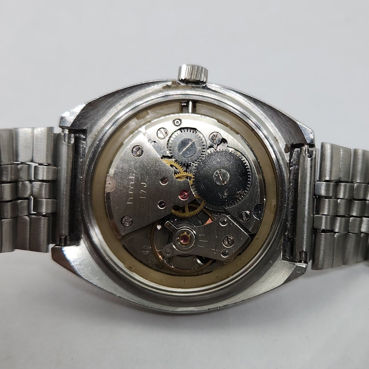 Vintage Original HMT Chetak Hand Winding 17 Jewels Grey Face Men's Wrist Watch OG306